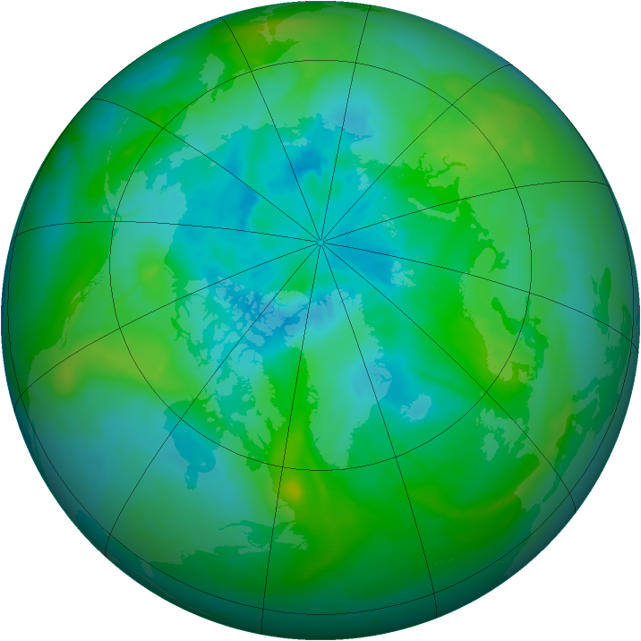 Arctic ozone map for 05 September 2015